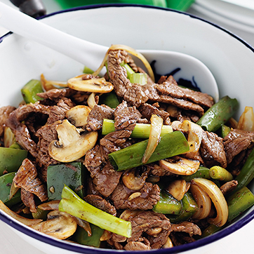 BEEF WITH BLACK BEAN SAUCE